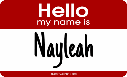 Hello my name is Nayleah png download