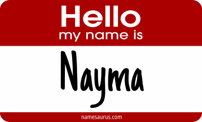 Hello my name is Nayma png download