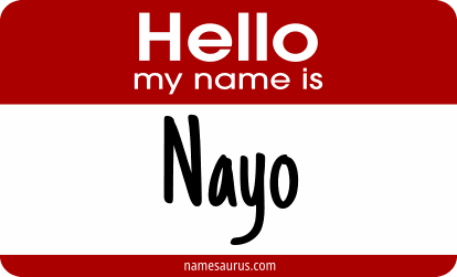 Hello my name is Nayo png download