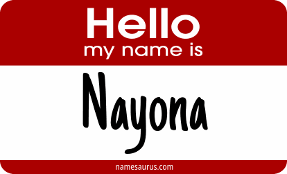 Hello my name is Nayona png download