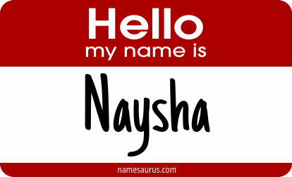 Hello my name is Naysha png download