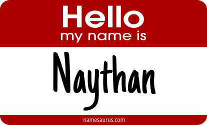 Hello my name is Naythan png download