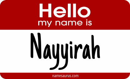 Hello my name is Nayyirah png download