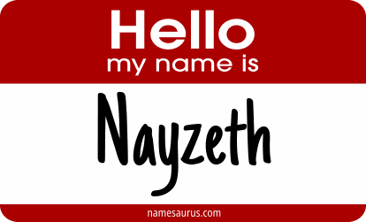 Hello my name is Nayzeth png download