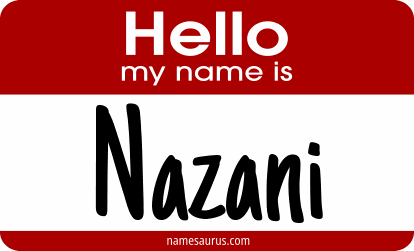 Hello my name is Nazani png download