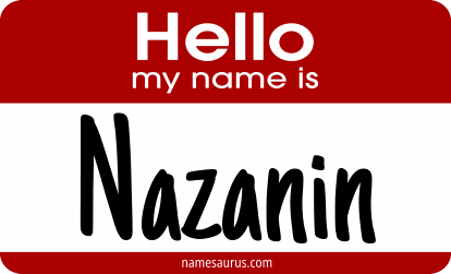 Hello my name is Nazanin png download