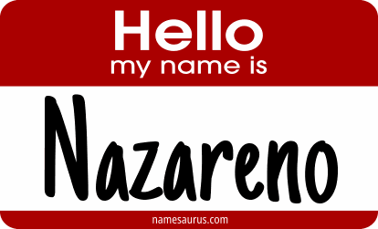 Hello my name is Nazareno png download