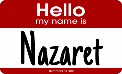 Hello my name is Nazaret png download