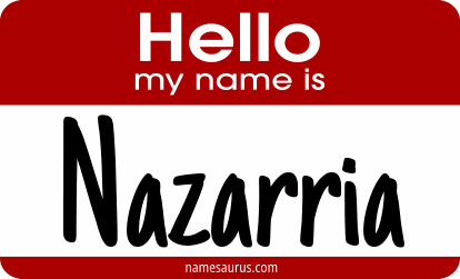 Hello my name is Nazarria png download