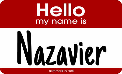 Hello my name is Nazavier png download