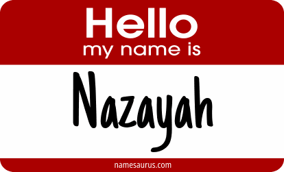 Hello my name is Nazayah png download