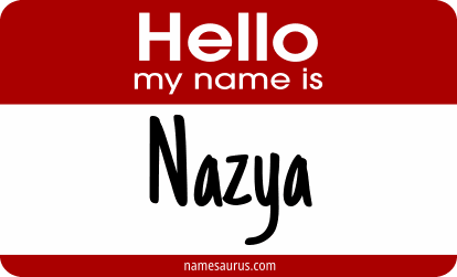 Hello my name is Nazya png download