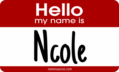 Hello my name is Ncole png download