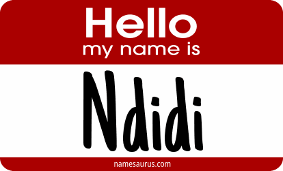 Hello my name is Ndidi png download