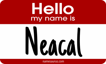 Hello my name is Neacal png download