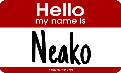 Hello my name is Neako png download