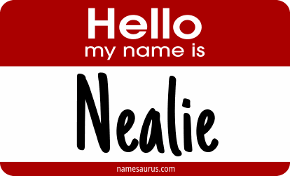 Hello my name is Nealie png download