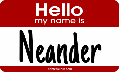Hello my name is Neander png download