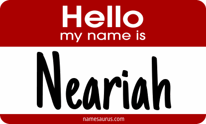 Hello my name is Neariah png download