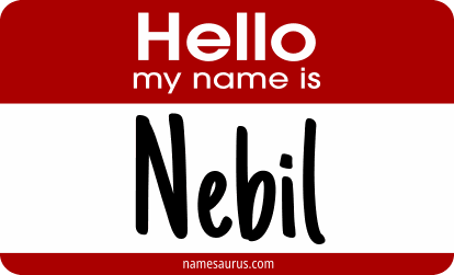 Hello my name is Nebil png download