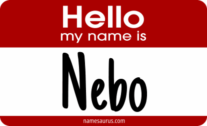 Hello my name is Nebo png download