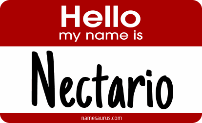 Hello my name is Nectario png download