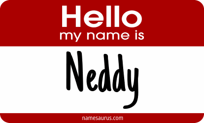 Hello my name is Neddy png download