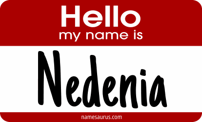 Hello my name is Nedenia png download