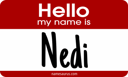 Hello my name is Nedi png download