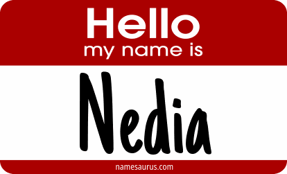 Hello my name is Nedia png download