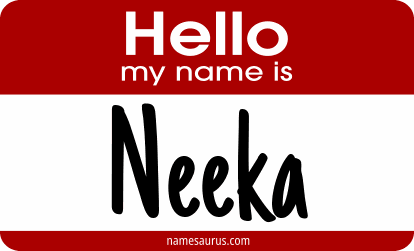 Hello my name is Neeka png download