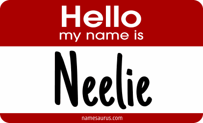 Hello my name is Neelie png download