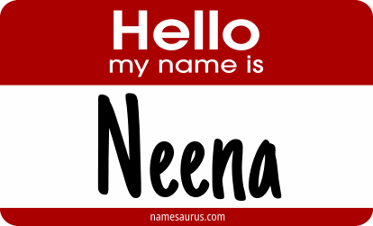 Hello my name is Neena png download