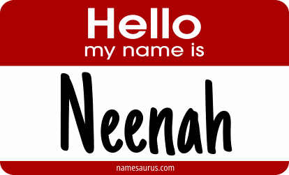 Hello my name is Neenah png download