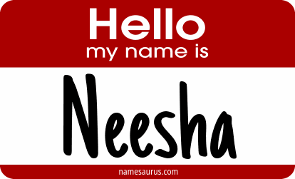 Hello my name is Neesha png download