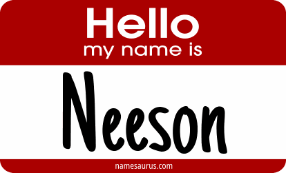 Hello my name is Neeson png download