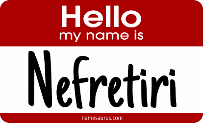 Hello my name is Nefretiri png download