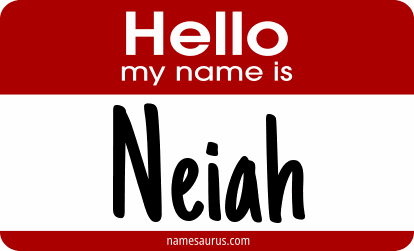 Hello my name is Neiah png download