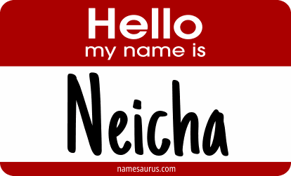 Hello my name is Neicha png download
