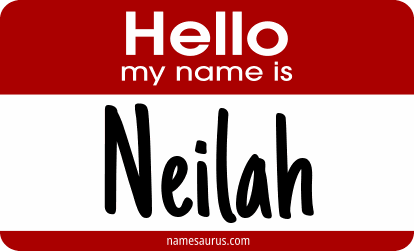 Hello my name is Neilah png download