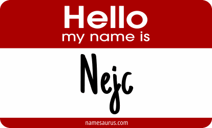 Hello my name is Nejc png download