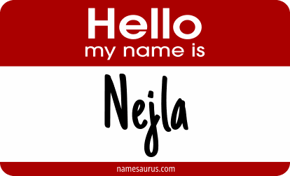 Hello my name is Nejla png download