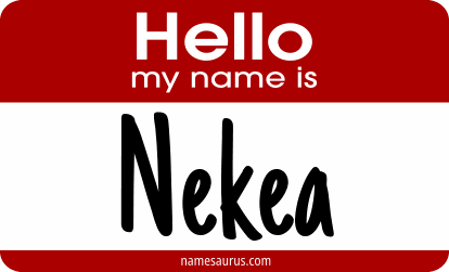 Hello my name is Nekea png download