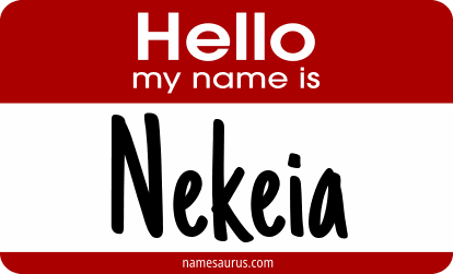 Hello my name is Nekeia png download