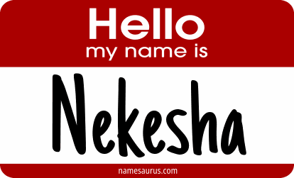 Hello my name is Nekesha png download