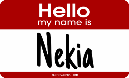 Hello my name is Nekia png download