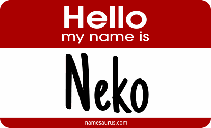 Hello my name is Neko png download
