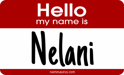 Hello my name is Nelani png download