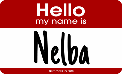 Hello my name is Nelba png download