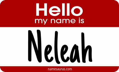 Hello my name is Neleah png download